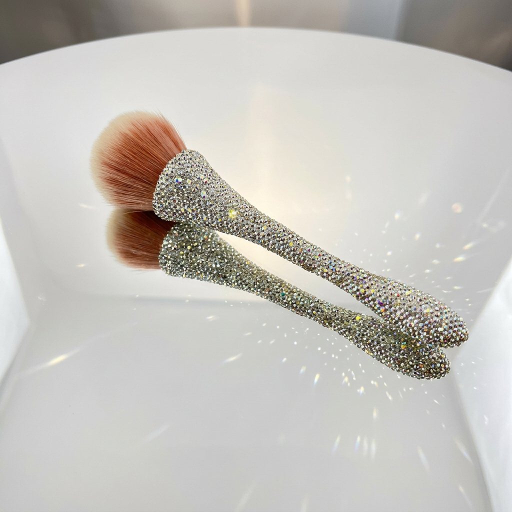 Brocha Glam con Pluma