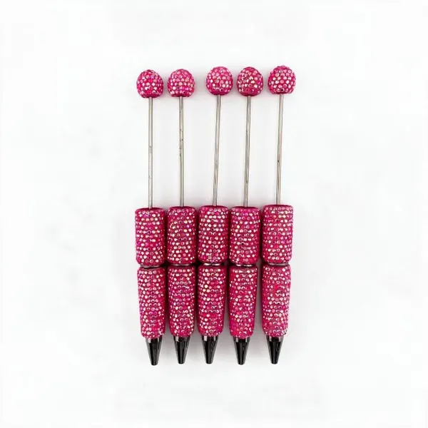 Pack 5 Plumas con Cristal Tornasol