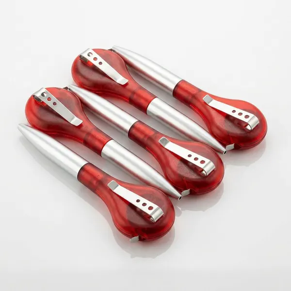 Kit de 5 Plumas con Flexómetro Integrado Para Medir Ideal Oficina
