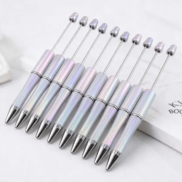 Pack de 10 Plumas Blanco Tornasol